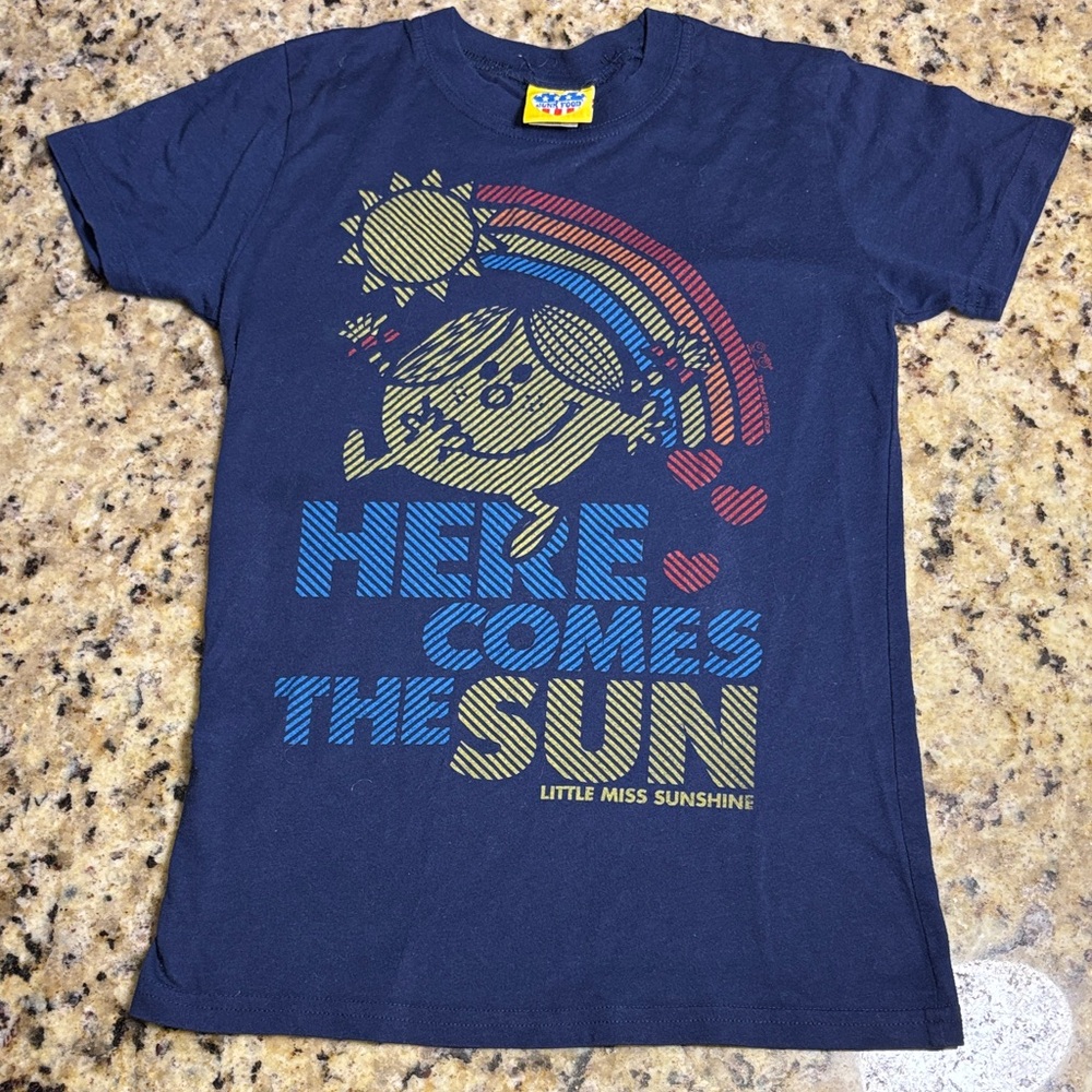 Little Miss Navy Blue 'Here Comes the Sun' T-Shirt